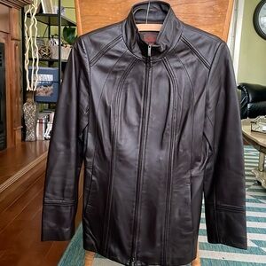 Danier Leather Jacket Size XXS UK 6-8 Big make fits more like Small